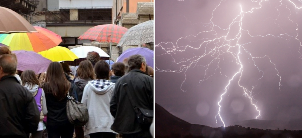 Ultimi giorni di caldo, previsti temporali con abbondanti precipitazioni, fulmini, vento e grandine